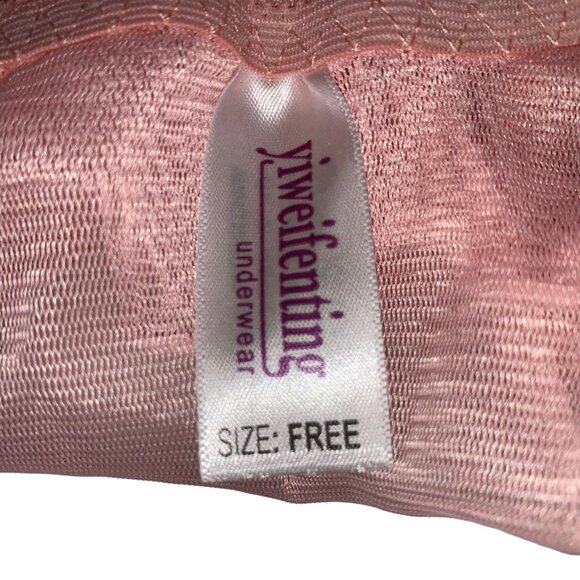 NEW Convertible Bra Panty Set Tie Back Halter Adjust Removable Strap Pink 36B - Picture 13 of 14